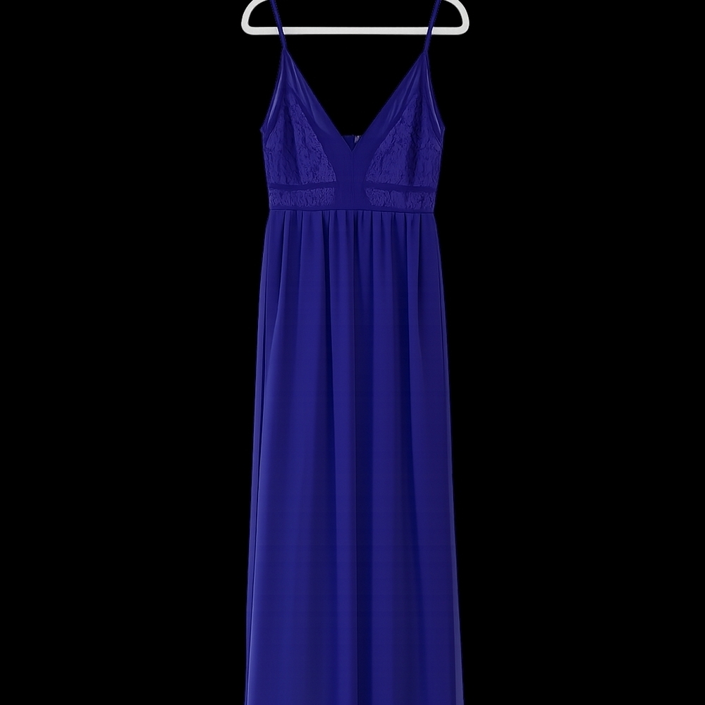 ASOS Royal Blue Lace Formal Maxi Dress